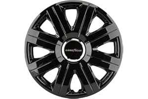 ‎GOODYEAR Goodyear Radzierblenden Flexo, Radkappen, 14 Zoll, schwarz, 4 Stück, flexibles Material, für den perfekten Alufelgen-Look