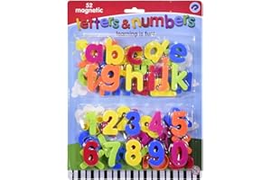 CELINO MAKING YOUR DAY 52pc Large Magnetic Letters Alphabet & Numbers Fridge Magnets Toys Kids Learning