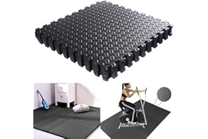 RHP Lot de 6 Tapis de Sol en Mousse EVA pour Salle de Gym, Garage, Atelier, Puzzle, Tapis de Sol pour Protection du Sol, Bureau, Salle de Gym, Garage, équipement de Fitness, Yoga,
