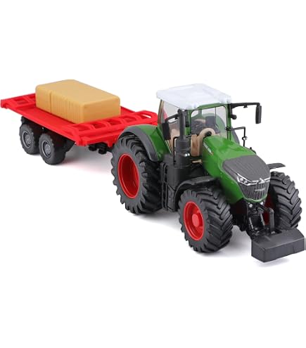 Tracteur Fendt + Remorque Citerne à Lait 26cm - Jouet Agricole Avec Sons Et Lumières - Dès 3 Ans - Dickie Toys