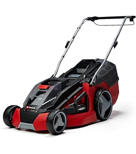 EINHELL Akku-Rasenmäher GE-CM 18/33 Li Kit, 18Volt Rot/schwarz, Li - Foto 6