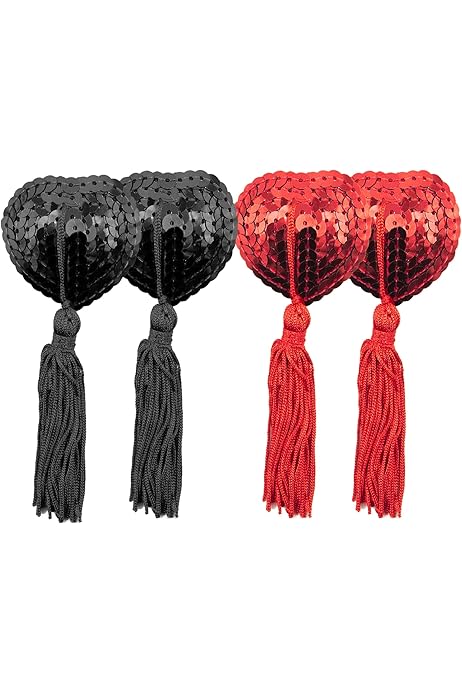 2 Paia Copricapezzoli Con Paillette E Nappa - Sexy E Riutilizzabili, Per Abiti Trasparenti E Serate