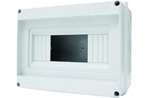 Electraline 60434 Centralino da Parete Senza Portello, 8 Moduli, Bianco