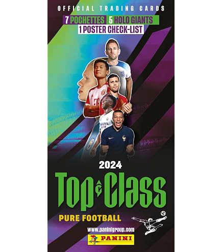 Cartes à Collectionner FIFA Pack Starter Panini FIFA Top Class 2025 - Classeur Magazine 24 Cartes 2 Holo Giants Tour De France 2025