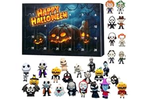 WUKESIFY Advent Calendar 2023 | 24 Days Halloween Countdown Halloween Toys With 24 Dolls Halloween Toys | 24 Days Halloween Countdown Advent Calendar | Perfect For Party Favor