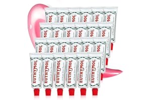 ‎EUTHYMOL Oryginalna pasta do zębów Euthymol 75 ml x 24, krem do zębów bez fluorku, anty-plaque, antybakteryjna, ochrona próchnic, świeża mięta, codzienna pielęgnacja zębów, czystość zębów i dziąseł