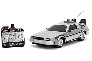 Jada - Retour vers Le Futur - Voiture Delorean Radio-Commandée - Fonction Turbo - Echelle 1/16ème - Dès 6 Ans - 253256004