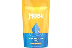 Electrolyte Pro 120 Tablets with Potassium, Calcium, Magnesium and Sodium | Salt Replacement, Cramp & Hydration Recovery | Salt Tablets | Vegan | GMP Approved | MOBU UK