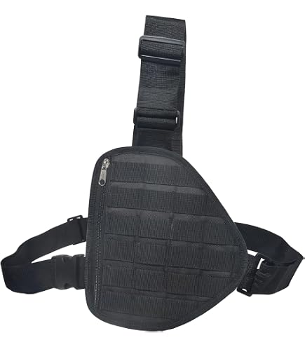 Pochette De Poitrine Universelle Pour Talkie-Walkie Radio Bidirectionnelle - Sangle Nylon Réglable, Compatible Baofeng Motorola Midland Icom, Multifonction