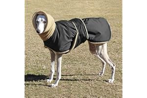 IUOU Abrigo Impermeable para Perros, Ropa para Perros súper cálida y Gruesa para Perros medianos, Galgos, Lobos y Perros pastores