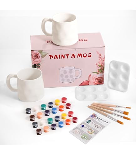 Pott'd Paintables Keramik-Bemalen-Set mit Tassen für Erwachsene Pott'd Paintables Keramik-Bemalen-Set mit Tassen für Erwachsene