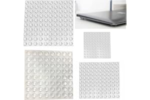 ANHORTS Lagrimas Silicona, Topes adhesivos de protección, Almohadillas de goma transparente, puerta de cocina, baño, oficina, amortiguadores de ruido (4 tamaños-364 Piezas)
