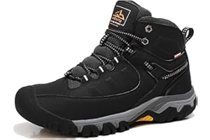 AX BOXING Scarpe Uomo Invernali Caldo Fodera Stivali Antiscivolo Scarponcini Uomo Invernali Scarpe Trekking Stivaletti Taglia 41-46 EU