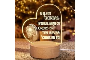 Coldbling Cadeau pour Femme, Cadeau Noel Femme, Cadeau Anniversaire Femme, Veilleuse Gravée, Idee Cadeau Femme Original, Inspirant Cadeau pour Maman, Amis, Fille, Soeur, Meilleure Amie