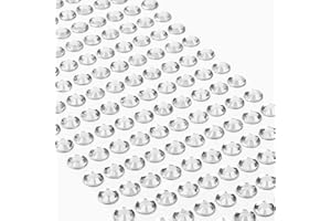 Movoja Silberne Strasssteine - runde Glitzersteine 220 Stück 8 mm selbstklebend zum Verzieren und Basteln | Schmucksteine zum aufkleben | Steinchen Dekosteine Bastelsteine Silber