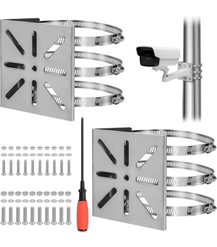 4-Pack Security Camera Mount Brackets - Adjustable 24-40 Inch Ceiling Stand For CCTV