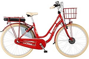 ‎FISCHER Fischer E-Bike City CITA Retro 2.0, Elektrofahrrad für Damen und Herren, RH 48 cm, Frontmotor 32 Nm, 36 V Akku