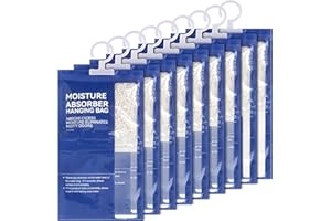 GALOZZOIT 9x Entfeuchter Schrank 500ml,Hänge Luftentfeuchter, Luftentfeuchter Beutel,Kleiderschrank Feuchtigkeitsabsorber,Moisture Absorber für Keller Schlafzimmer Waschräume Gegen Feuchtigkeit