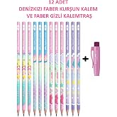 Faber-Castell Denizkızı Kurşun Kalem 12'li Set 2B ve Gizli Kalemtraş