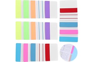 ALUYF Page Marker Set,400 Stück Index Haftmarker,Haftnotizen Tabs,Haftstreifen Index Tabs Haftmarker,Sticky Notes Selbstklebend,für Lesen Seitenmarkierung Büro Schule, 20 Sets 10 Farben