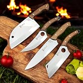 S&uuml;rLaz Chef Knife Set 4 Piece Almazan Knife Outdoor Knives Gift Knife