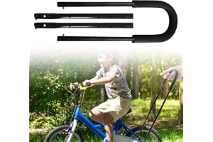 Barncykel glidande och cykling inlärningshjälp, justerbar cykelstång för barncykel, balanscykel push bar tränare, metall bala