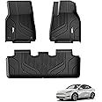 3W Floor Mats Fit for Tesla Model Y 2021-2024 2024 2025 New Model Y Juniper, All Weather Dog Friendly TPE Car Mat, Waterproof Anti-Slip Easy to Clean Heavy Duty Model Y Accessories (Not for Juniper)