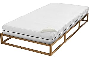 BIBERNA Sleep & Protect wasserundurchlässige Molton-Matratzenauflage 0808315 weiß 1x 90x200 cm