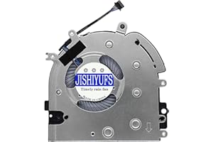 JISHIYUFS Remplacement Nouveau CPU Ventilateur de Refroidissement pour HP EliteBook 745 G5 745 G6 840 G5 840 G6 850 G5 850G6 845G5 845G6 ZBOOK 14U G5 15U G5 15U G6 NS85C10-18J12 EG75050S1-C010-S9A 5V