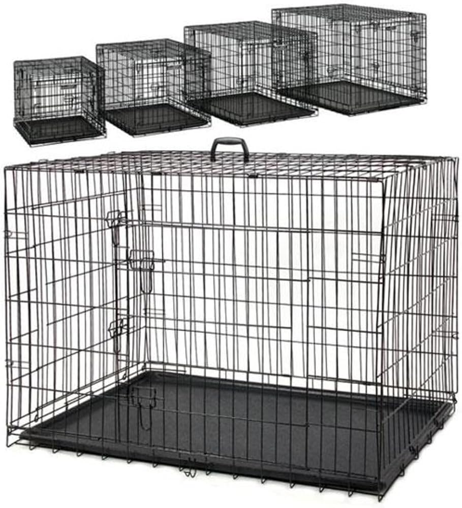 Atakan Petshop Metal Kedi Köpek Kafesi 120x75x84cm Siyah