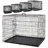 Atakan Petshop Metal Cat Dog Cage 120x75x84cm Black