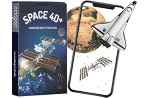 Cartes Space 4D+ par Octagon Studio : Cartes d'exploration Spatiale en réalité augmentée – Cadeau éducatif Parfait pour Les Anniversaires et Les Vacances – Apprentissage interactif pour Enfants et