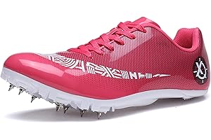 BLBK Spikes Leichtathletik 8 Nägel Unisex-Leichtathletikschuhe, rutschfeste Jugendsportschuhe mit Spikes und Sprint Herren Kinder und Damen