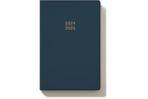 TDOLISSTE - Agenda Settimanale 2024 2025 Diario Scuola A5 Planner Settimanale 18 Mesi da Luglio 2024 a Dicembre 2025, Copertina Morbida in Pelle Sintetica (Blu)