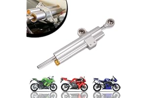 IUVWISN Estabilizador de Amortiguador de Dirección de Moto Estabilizadores Ajustables Universales para Motocicleta para ADV R6 Z1000 Z900 R1 6 CBR600 1000 GSX-R1000 ZX-10R R1250GS Scooter