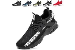 TBNOI Sicherheitsschuhe Herren Leicht Arbeitsschuhe Stahlkappe Damen Sportlich Stahlkappenschuhe rutschfest