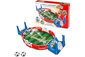 CHMISS Gioco da Tavolo Calcio Interattivo,Gioco da Tavolo Calcio,Mini Biliardino da Tavolo,Mini Biliardino bambini,2-Player Partito Tavolo Calcio,Calcetto da Tavolo con 2 Palline