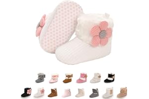 EDOTON Schneestiefel Baby Mädchen Weiche Sohlen Krippe Schuhe Kleinkind Stiefel Niedlich Winterschuhe