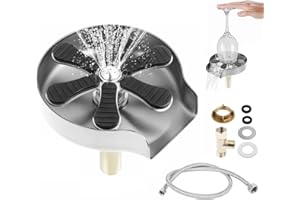 Dyna-Living Glass Rinser Automatic Glass Washer Pressure Cup Washer for Sink Beer Faucet for Home Bar Cafe Restaurant