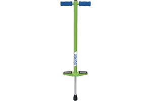 Geospace Jumparoo BOING! JR. Pogo Stick by Air Kicks, Small for Kids 50 to 90 Lbs. (18-40 kgs) - GREEN