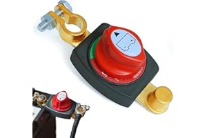 CIOXSOIO Desconectador de Bateria, Cortacorrientes Bateria Coche 12V-48V, Aislador de Batería Interruptor de Apagado, Interruptor Desconectador Bateria para Coche, Camión, Moto, Caravana, Barco