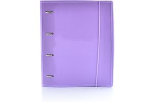 OFFICE BOX Carpeta & Block A4 Colorline - REF. 43211MO - 4 Anillas -100 hojas - 10 Separadores - 80 Indicadores - 8 Colores (Morado)