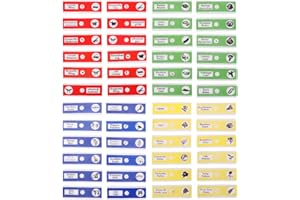 UEETEK 48 Piezas Preparado portaobjetos, 4 colores Muestra biológica Insectos animales plantas muestra, estereomicroscopios portaobjetos para niños Capacitación científica para niños