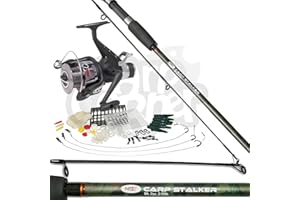 Complete Carp Fishing Stalking Set up With Rod Bait Runner Reel & Tackle Bundle Made By NGT