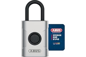 ABUS Smart hänglås EVEROX One – nyckellös öppning med en knapptryckning – väderbeständigt smart lås för skjul, trädgårdsgrind