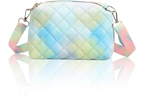 FOSDICK Umhängetasche Mädchen Kinder mit Verstellbarer Schultergurt Handtasche Mädchen, Niedlicher Kinder Crossbody Bag Geldbeutel für den Urlaub Reise Outdoor Aktivitäten