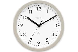 Acctim 74667 Nardo 20cm Radio Controlled Grey Wall Clock