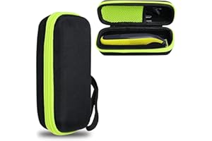 Chovbe Hard EVA Case for Philips OneBlade & Braun 7/9/ - Waterproof Travel Storage with Comb Organizer, Shockproof Razor Protective Case (Green)