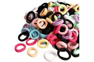 200 Pcs Elastique Cheveux Fille, Chouchou Cheveux Fille Mini Chouchous Coloré pour Enfants Bébé Filles