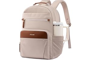 LOVEVOOK Plecak na laptopa, damski, wodoszczelny, plecak roboczy, plecak szkolny, dla nastolatków, na dużą butelkę z napojami, elegancki plecak szkolny, plecak do pracy, szkoły, na uczelnię, w podróży